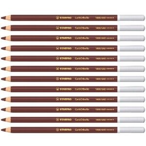 STABILO CarbOthello Pastel Pencils 12 Pack 1400/640 Caput Mortuum Violet